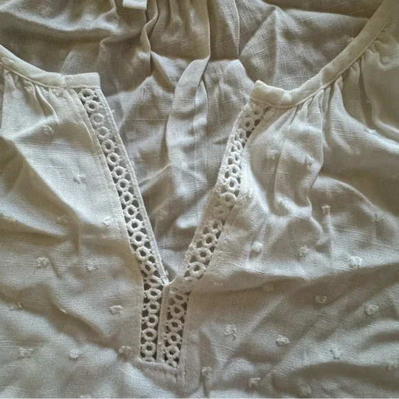 Beacon White Short Sleeve V-Notch Tunic Top XL - Picture 4 of 4